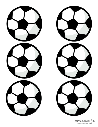 soccer ball printable template