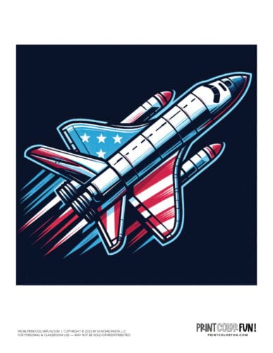 Space shuttle color clipart at PrintColorFun com (1)