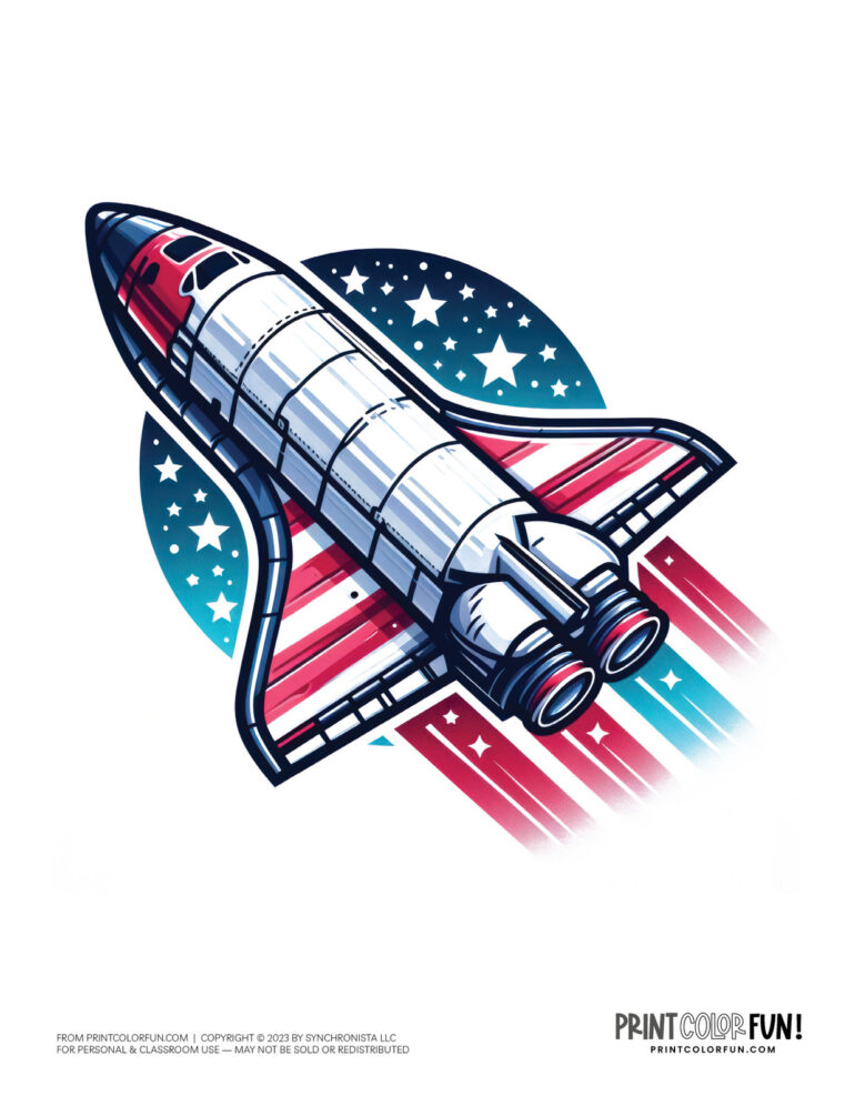 Space shuttle color clipart at PrintColorFun com (2)