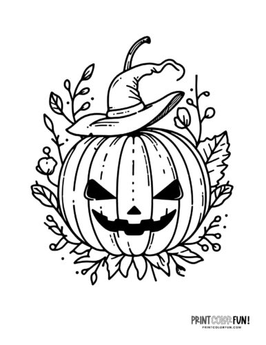 Spooky Halloween Jack-o'lantern printables (4)