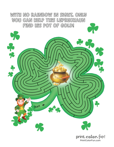 14 free St Patrick's day printable coloring pages, puzzles & other fun ...