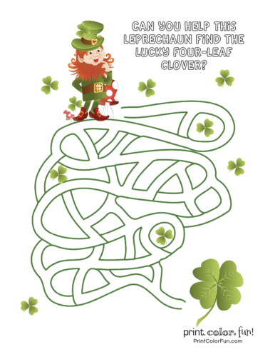 14 free St Patrick's day printable coloring pages, puzzles & other fun ...