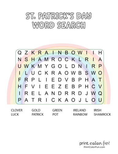St Patrick's Day wordsearch (1)