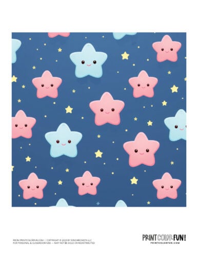 Star color clipart pattern from PrintColorFun com (1)