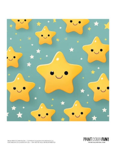 Star color clipart pattern from PrintColorFun com (4)