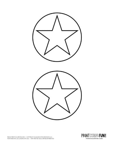Star coloring page clipart from PrintColorFun com (5)