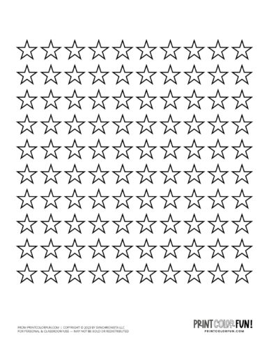 Star coloring page clipart from PrintColorFun com (8)