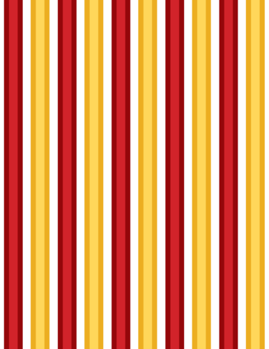 Striped Christmas gift wrap - Red and gold - PrintColorFun com