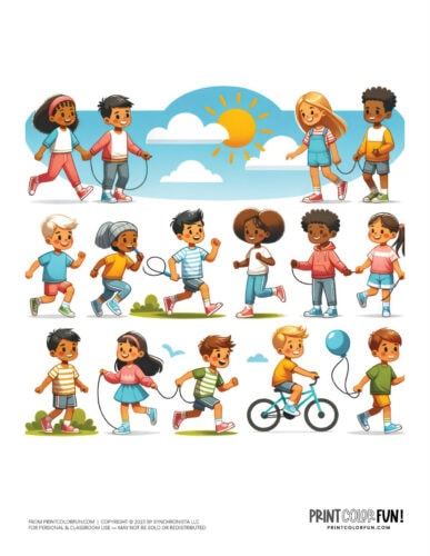 Sunny day activities color clipart at PrintColorFun com (7)