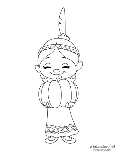 free native american coloring pages