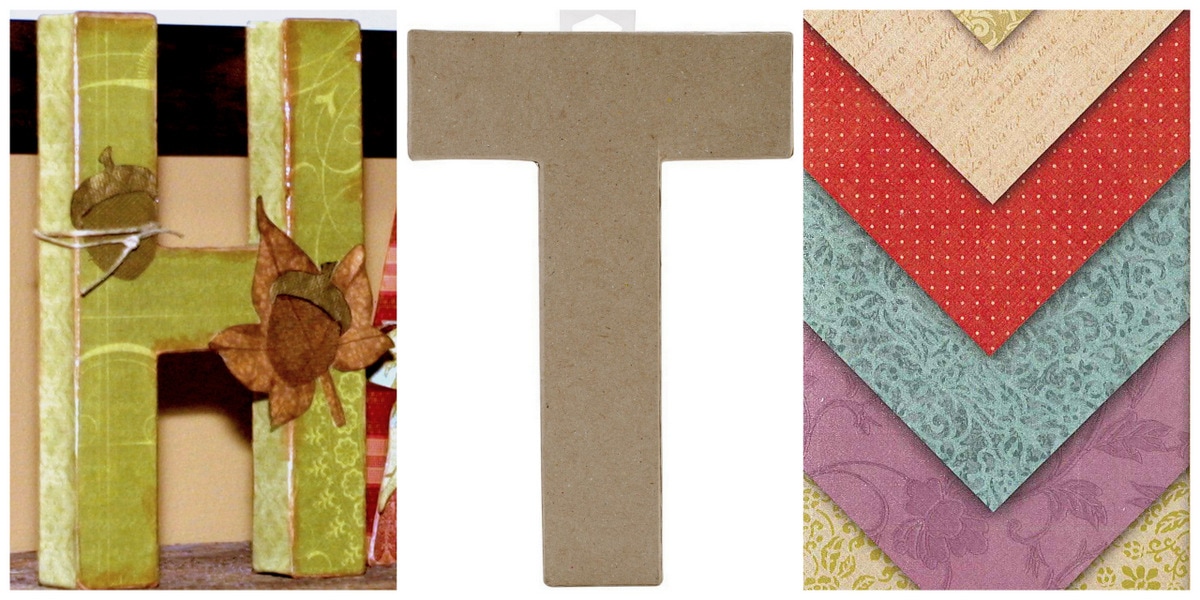 Thanksgiving letters craft supplies