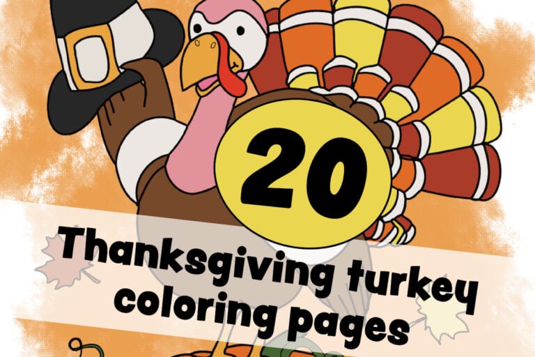 Thanksgiving turkey coloring pages for some free printable holiday fun-001