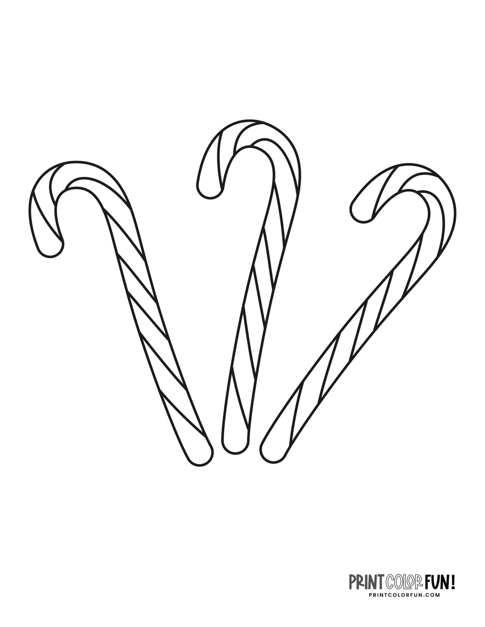 15 candy cane clipart & coloring pages to create a sweet holiday season ...