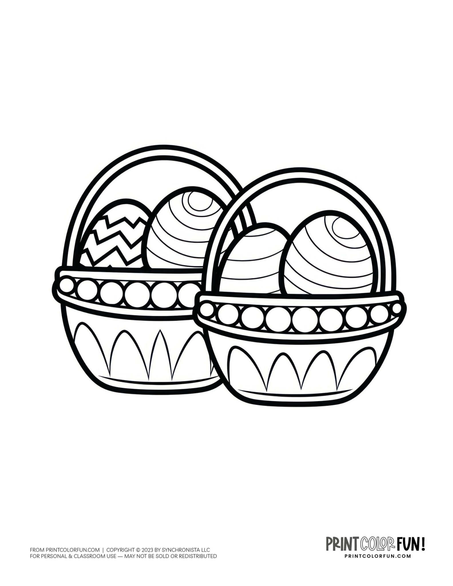 Get crafty 40+ Easter basket templates for creative coloring page