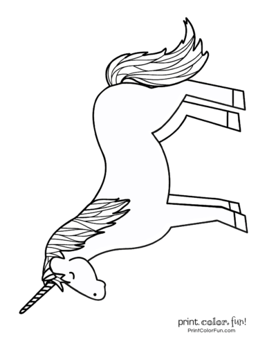 Unicorn Coloring Pages Free Kids