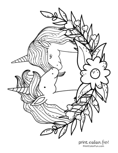 Top 100 magical unicorn coloring pages The ultimate free