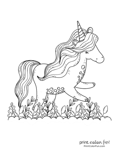 Unicorn coloring pages from PrintColorFun com (8)