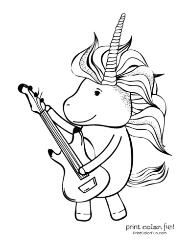 Unicorn printable coloring pages6