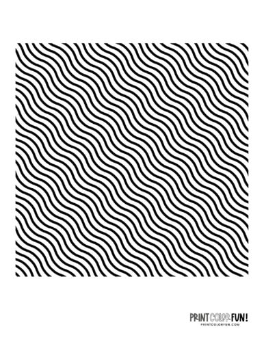 Wavy lines illusion printable at PrintColorFun com