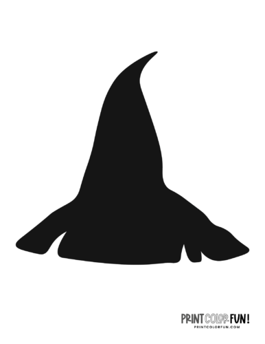 Witch hat shape for pumpkin carving (2)