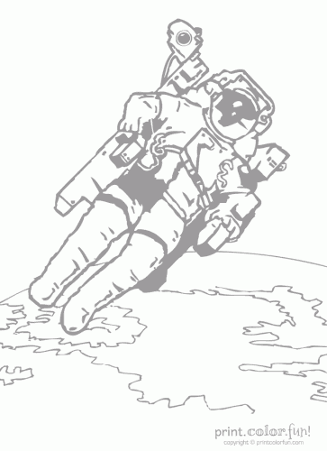 astronaut low ink
