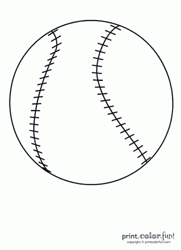 baseball coloring page print color fun