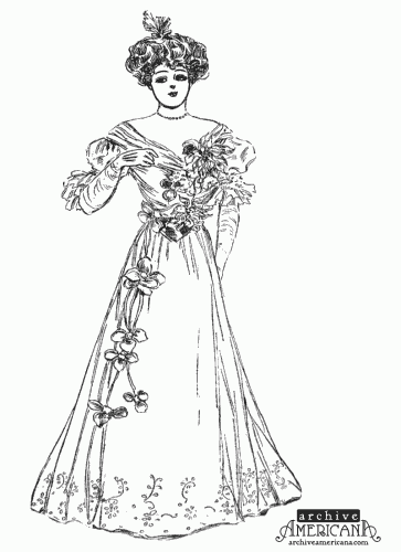 chiffon velvet 1906 dress1