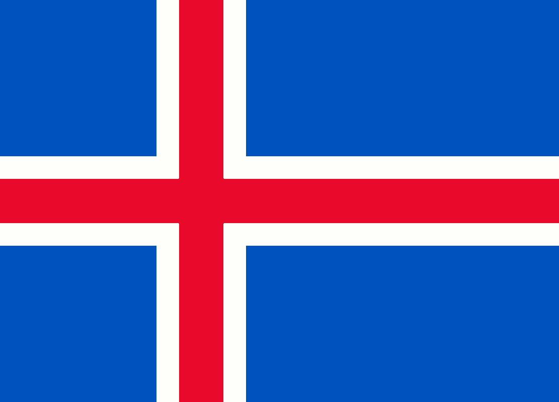 Flag of Iceland - Print Color Fun!