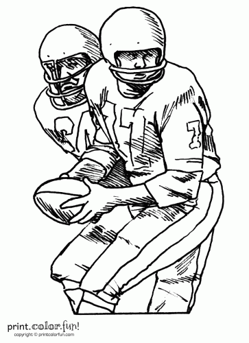 14 Football Player Coloring Pages Free Sports Printables Print Color Fun