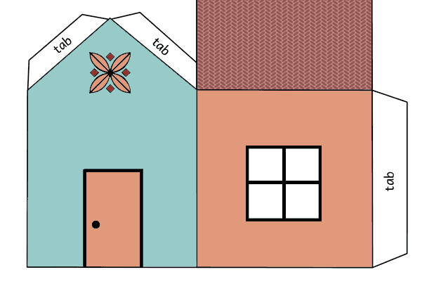 Building Cut Out Printable House Template Bmp online