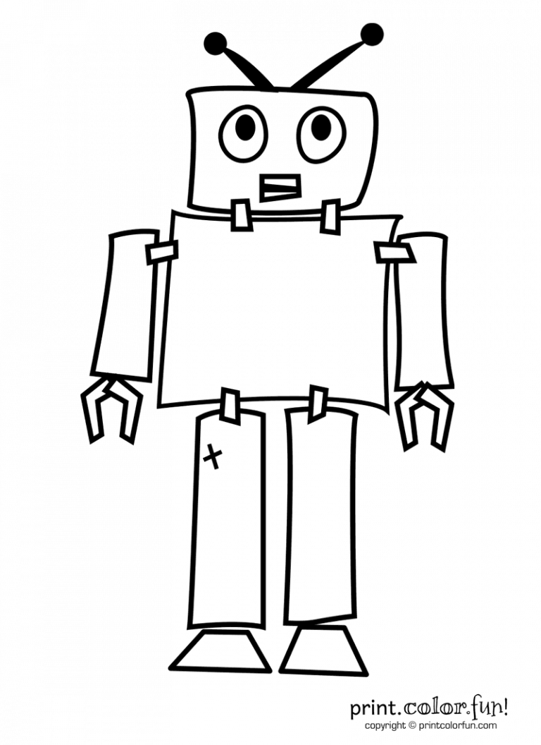 robot - Print. Color. Fun! Free printables, coloring pages, crafts ...