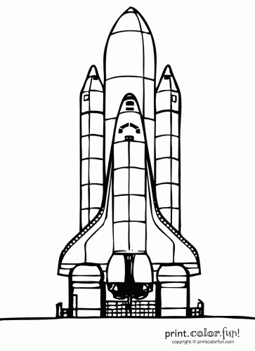 atlantis space shuttle coloring