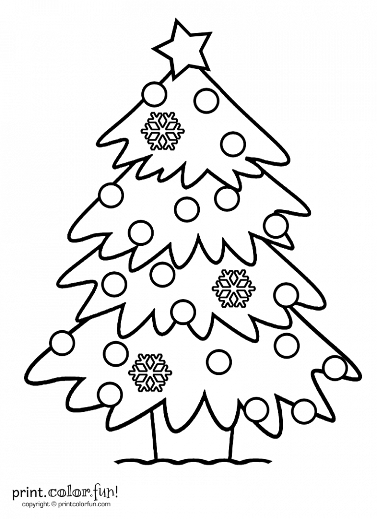 Top 100 Christmas tree coloring pages: The ultimate (free!) printable ...